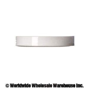 Round White Smooth Lid 89-400 | Bulk Wholesale Quantities