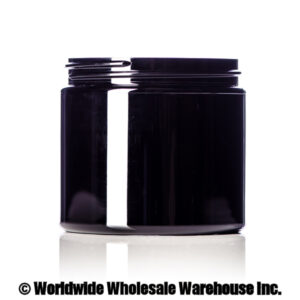 16oz Round Black Jar 89-400 | Bulk Wholesale Quantities
